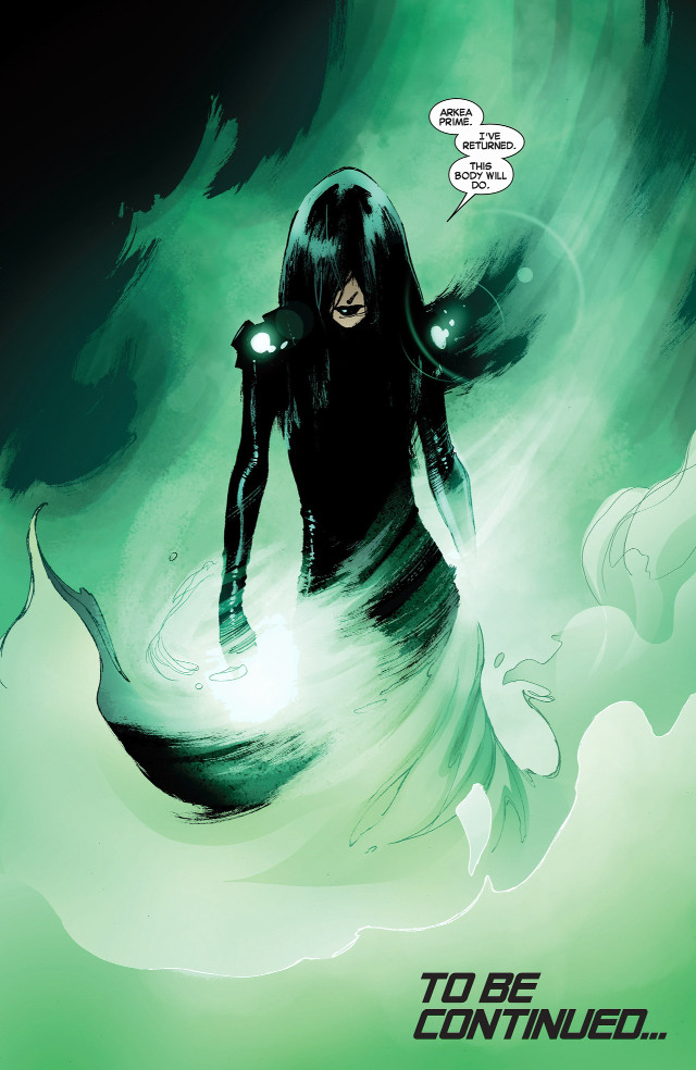 Comic character black outfit green free wallpaper - medium preview image