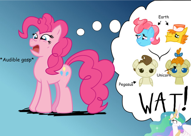 Pinkie pony expressions thought bubble free wallpaper - medium preview image