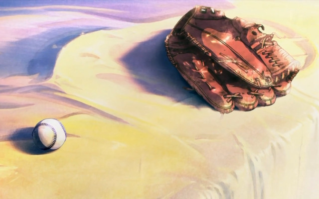 Baseball catchers mitt beach sand free wallpaper - medium preview image