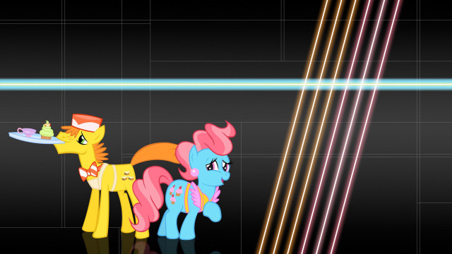Little ponies black background neon free wallpaper - medium preview image