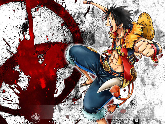 Sword man blood splatter anime free wallpaper - medium preview image