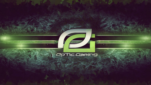 Green black optic gaming logo free wallpaper - medium preview image