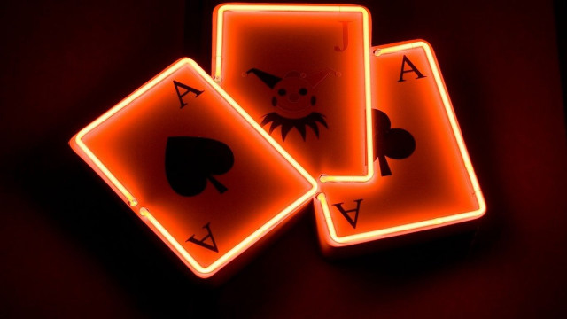 Neon playing cards jack of #2 free wallpaper - medium preview image
