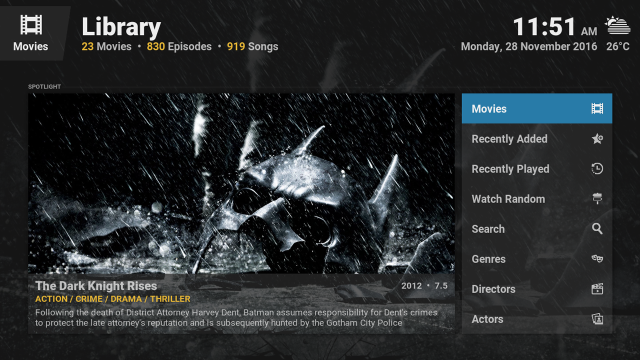 Dark knight rises movie library free wallpaper - medium preview image
