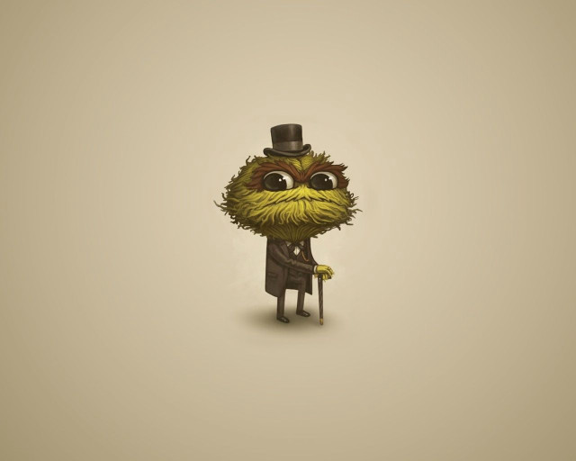 Cartoon character top hat cane #2 free wallpaper - medium preview image