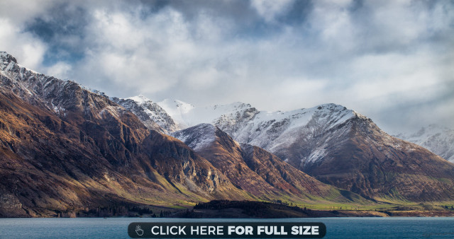 Mountain range lake cloudy sky #8 free wallpaper - medium preview image