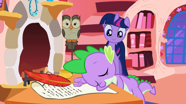 Pony desk owl sitting standing free wallpaper - medium preview image