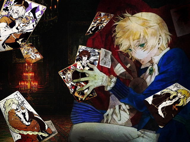 Man chair box cards demon free wallpaper - medium preview image