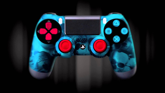 Controller skulls glowing vanitas digital free wallpaper - medium preview image