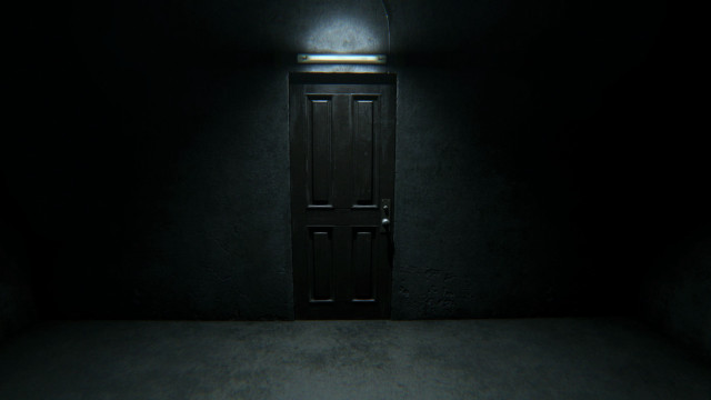 Dark room door light window free wallpaper - medium preview image