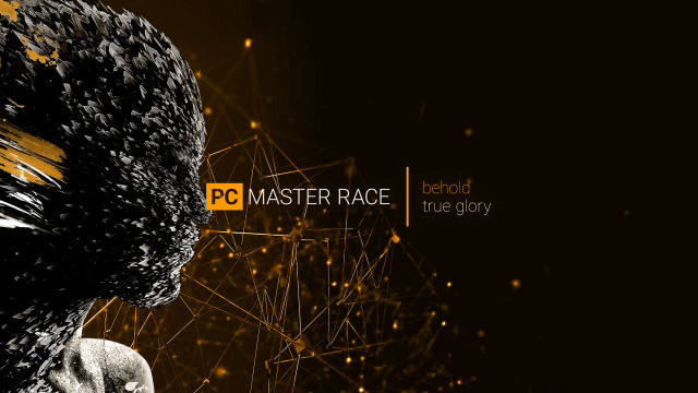 Black yellow abstract face po free wallpaper - medium preview image