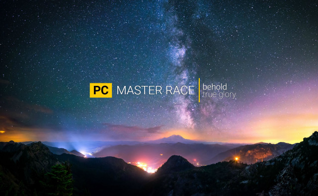 Mountain sky stars master rage free wallpaper - medium preview image