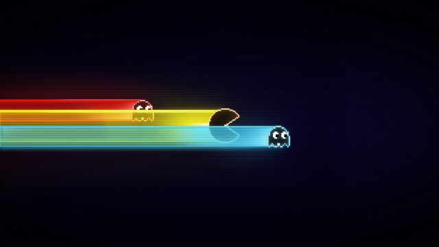 Rainbow black line white background free wallpaper - medium preview image