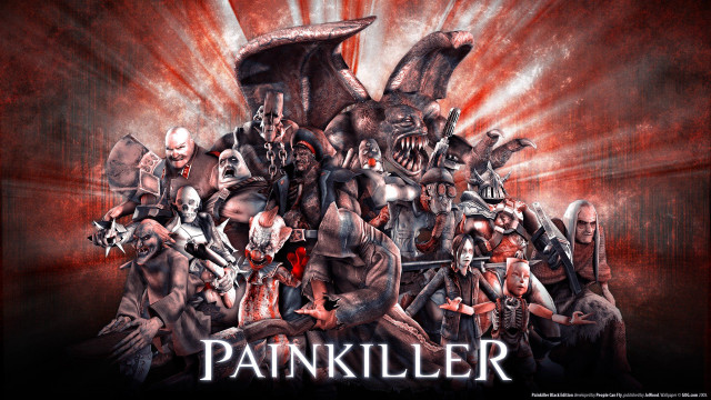 Demonic group red background painkiller free wallpaper - medium preview image