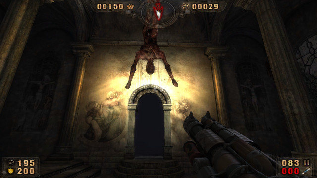 Demonic creature dark room gun free wallpaper - medium preview image
