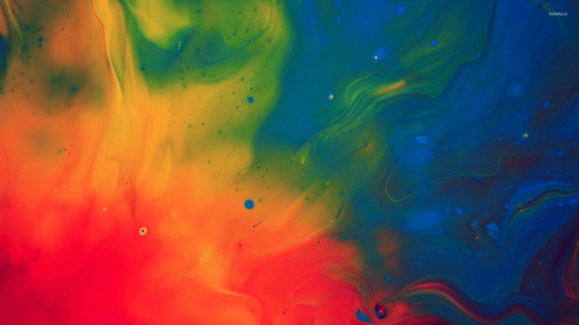 Colorful liquid painting with red free wallpaper - medium preview image