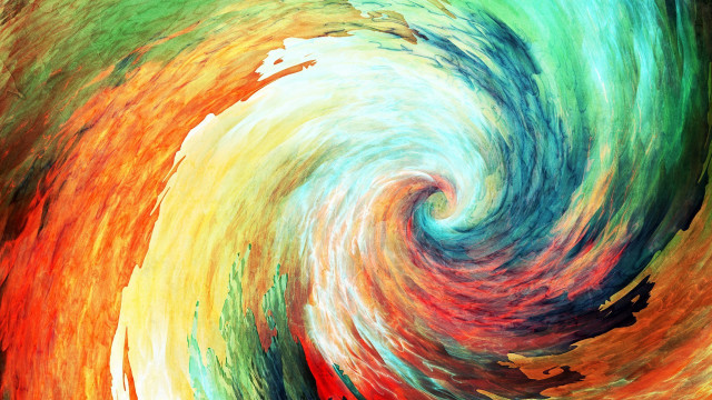 Colorful swirl black background white #6 free wallpaper - medium preview image