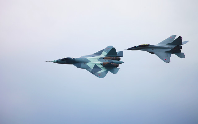 Fighter jets flying blue sky #2 free wallpaper - medium preview image
