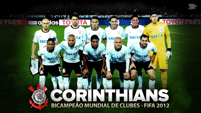 Men soccer field banner corintians free wallpaper - medium preview image