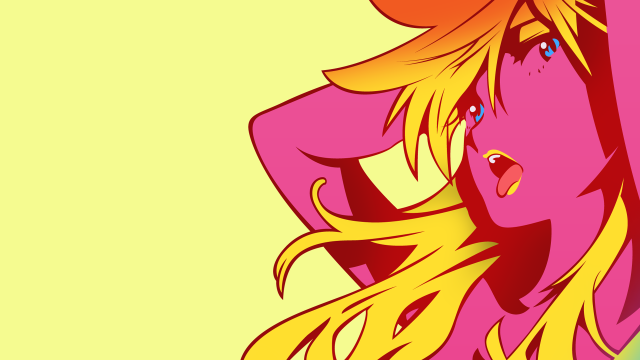 Cartoon girl pony tail pink free wallpaper - medium preview image