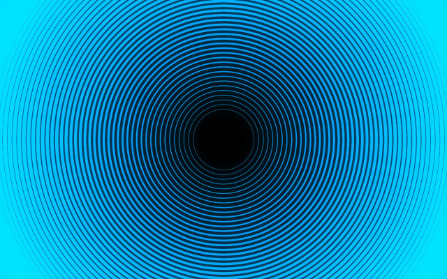 Blue circle black center beeple free wallpaper - medium preview image