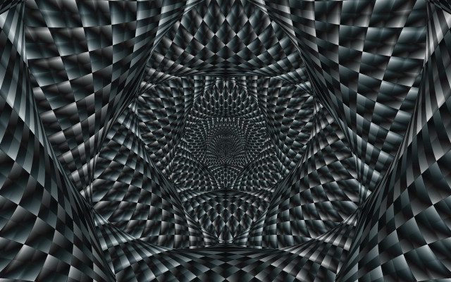 Black white pattern circular design #2 free wallpaper - medium preview image