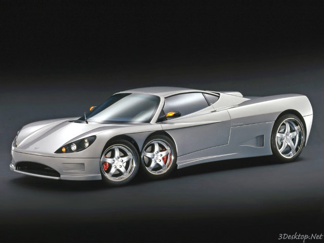 Silver sports car dark room free wallpaper - medium preview image