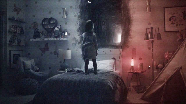 Girl standing bed dark room free wallpaper - medium preview image