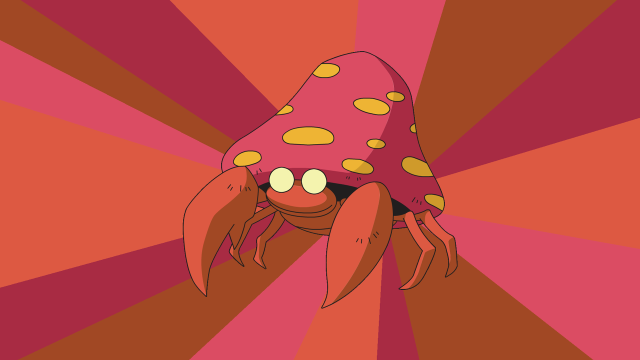 Cartoon character hat spider crawling free wallpaper - medium preview image