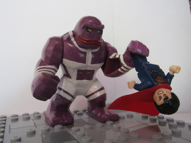 Lego figure pushed red caper free wallpaper - medium preview image
