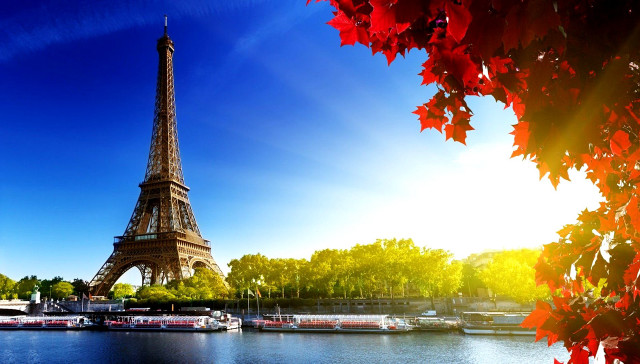 Eiffel tower paris landmark skyline free wallpaper - medium preview image