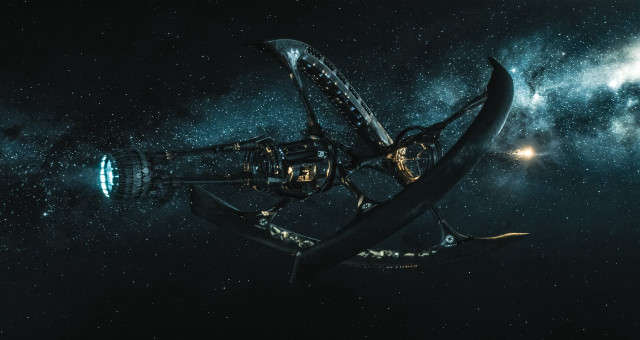 Space station galaxy stars bright free wallpaper - medium preview image