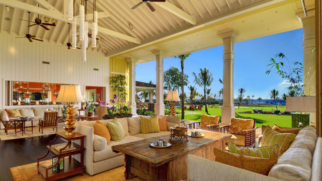 Living room open ocean golf free wallpaper - medium preview image