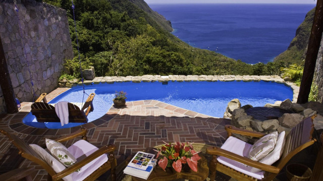 Patio pool chairs table book free wallpaper - medium preview image