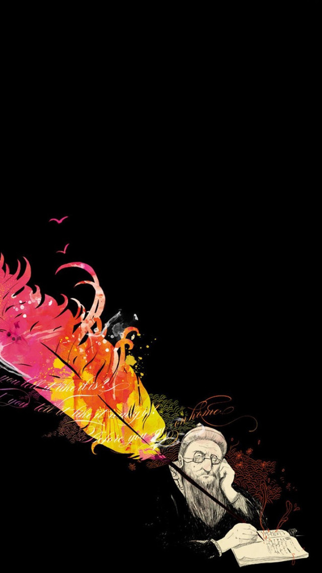 Man feather writing book pen free wallpaper - medium preview image
