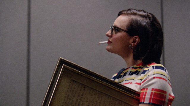 Woman smoking cigarette room wooden free wallpaper - medium preview image