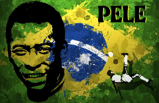Man soccer ball flag background free wallpaper - medium preview image