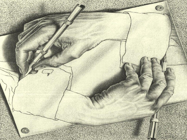 Hand pencil paper pen drawing free wallpaper - medium preview image
