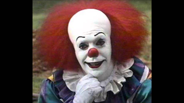 Clown red hair white face free wallpaper - medium preview image