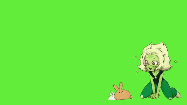 Cartoon character bunny green background free wallpaper - medium preview image