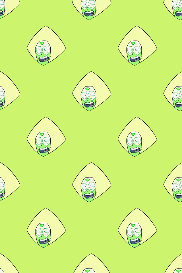 Green background cartoon character face free wallpaper - medium preview image