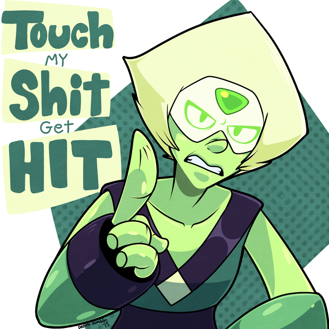 Cartoon woman green face green free wallpaper - medium preview image