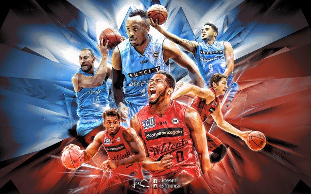 Basketball game men graphic blue free wallpaper - medium preview image