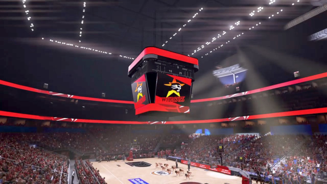 Basketball game arena crowd hoop free wallpaper - medium preview image