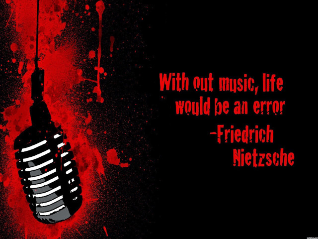 Microphone red spray paint quote free wallpaper - medium preview image