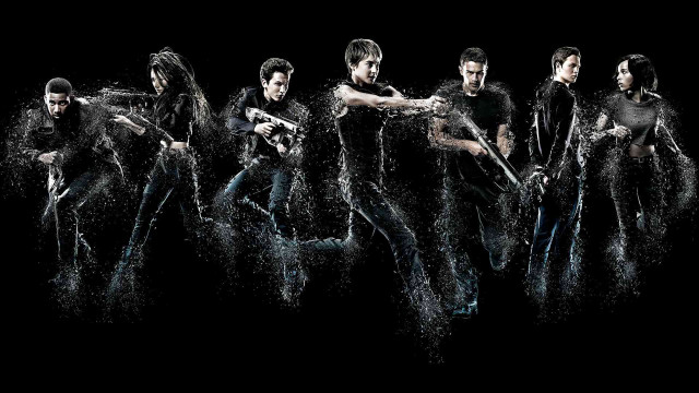 Rain black clothes guns group free wallpaper - medium preview image