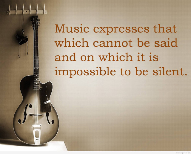 Guitar table quote music expresses free wallpaper - medium preview image