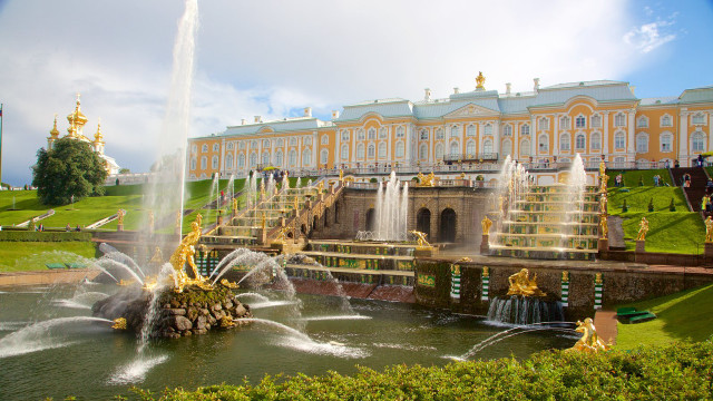 Large building fountain background large free wallpaper - medium preview image