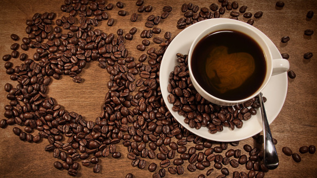 Coffee cup table spoon heart free wallpaper - medium preview image
