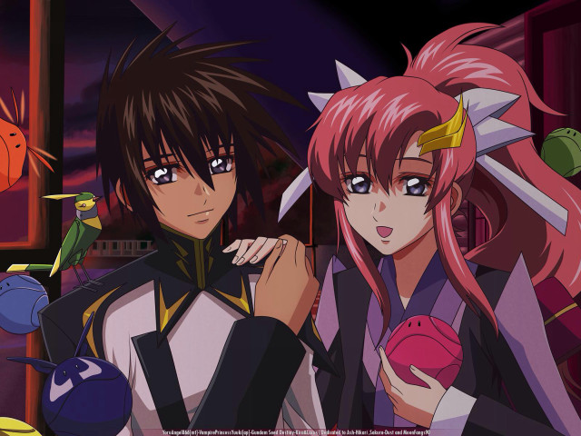 Anime characters room bird parrot free wallpaper - medium preview image
